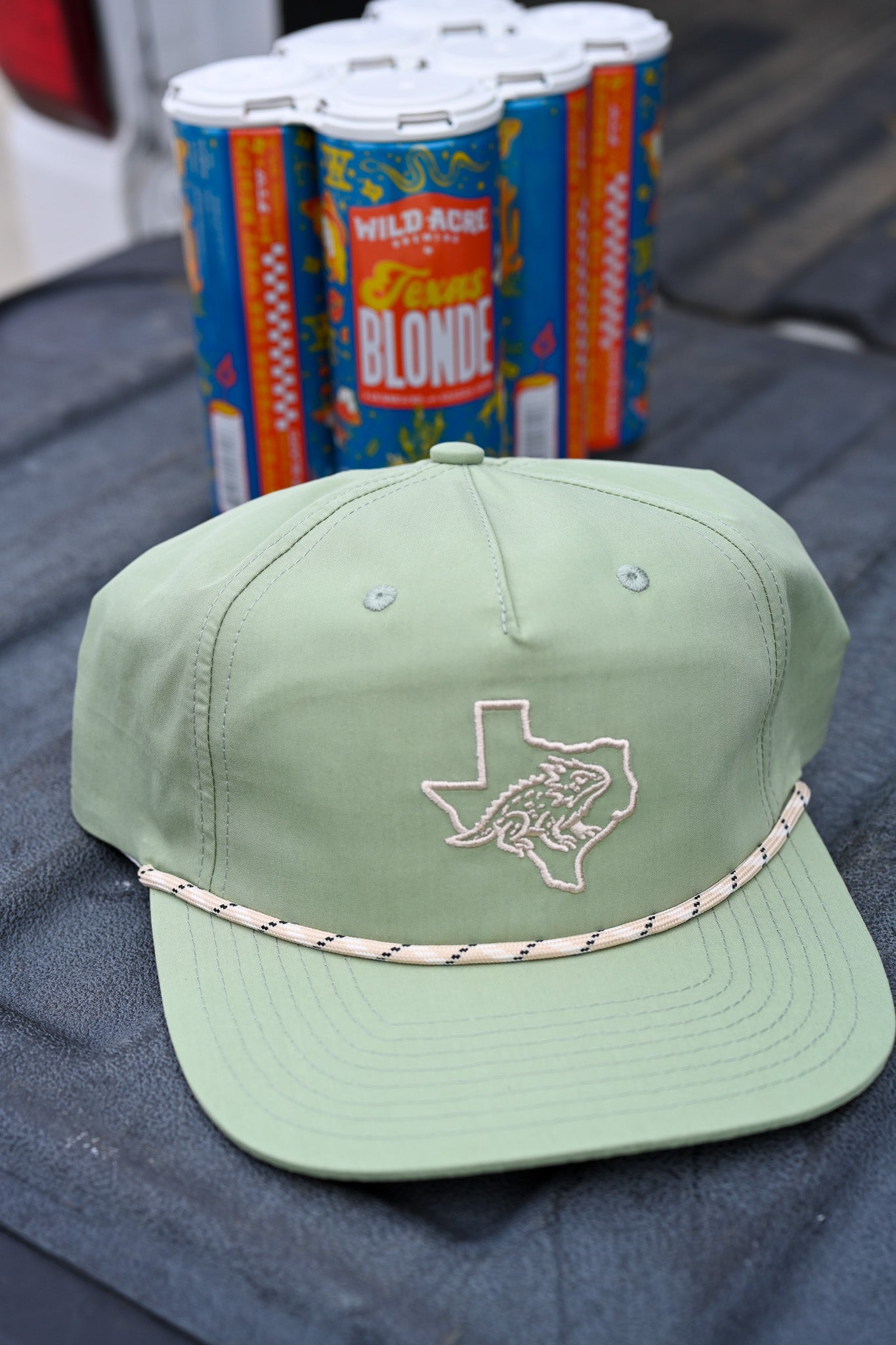 Sage Rana Rope hat by Ardiesco